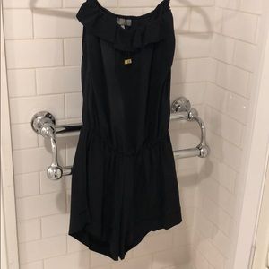 Strapless romper